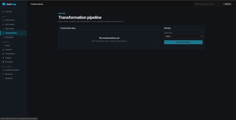 DataForge – screenshot 2
