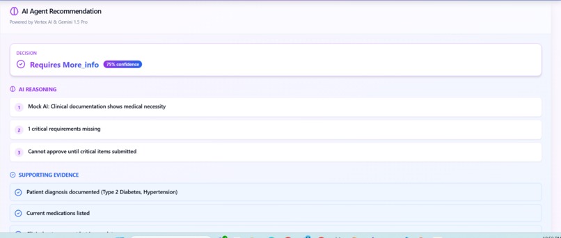 Healthcare Prior Authorization Agent – screenshot 2