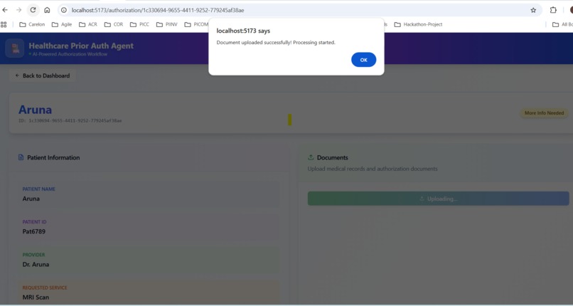 Healthcare Prior Authorization Agent – screenshot 3