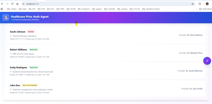 Healthcare Prior Authorization Agent – screenshot 4