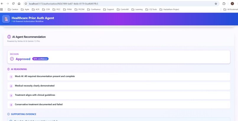 Healthcare Prior Authorization Agent – screenshot 5