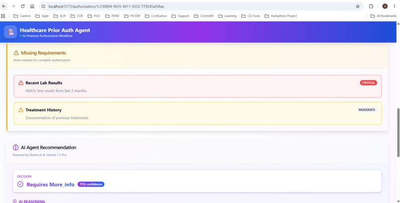 Healthcare Prior Authorization Agent – screenshot 6