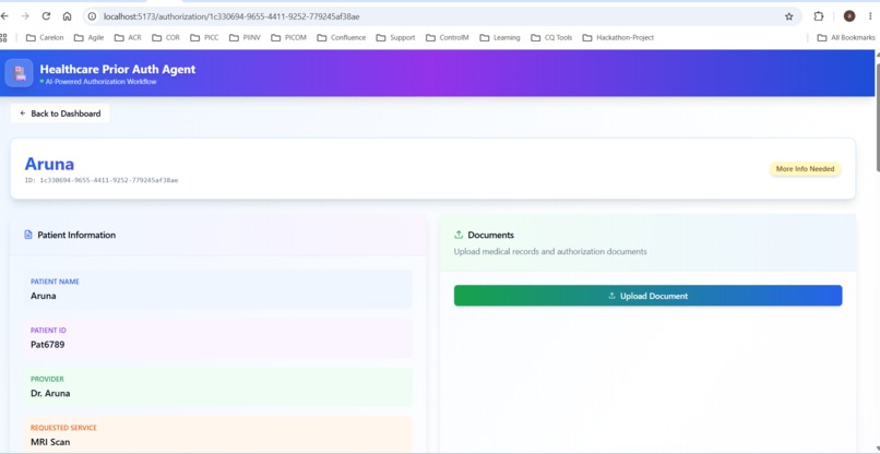 Healthcare Prior Authorization Agent – screenshot 10