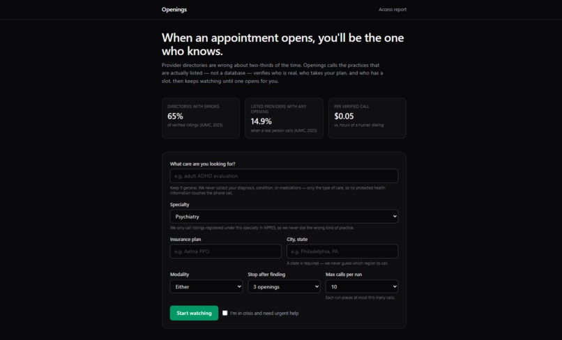Openings – screenshot 2