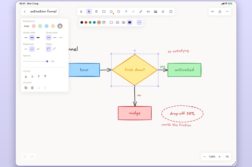 Xcalidraw: native Excalidraw for iPad – screenshot 2