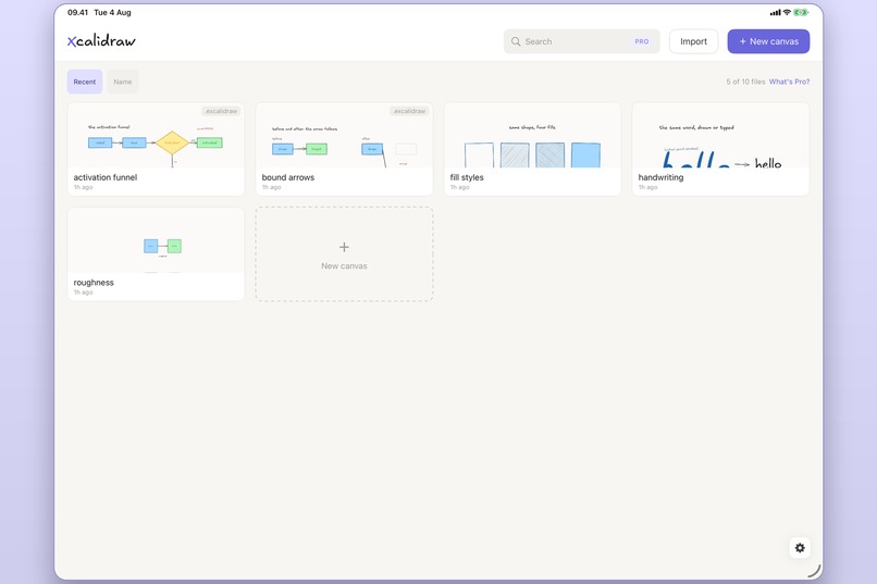 Xcalidraw: native Excalidraw for iPad – screenshot 8
