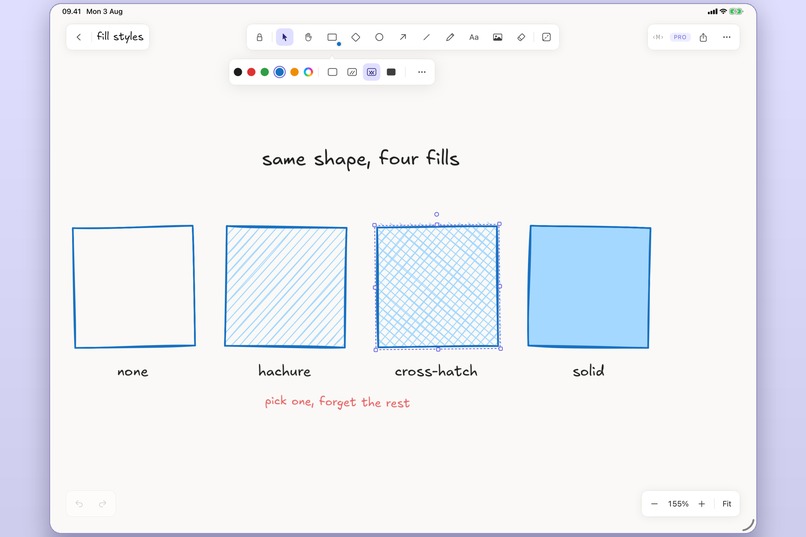 Xcalidraw: native Excalidraw for iPad – screenshot 7