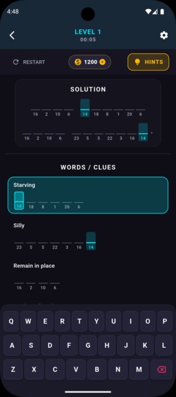 CipherSage: Word Cryptograms – screenshot 2