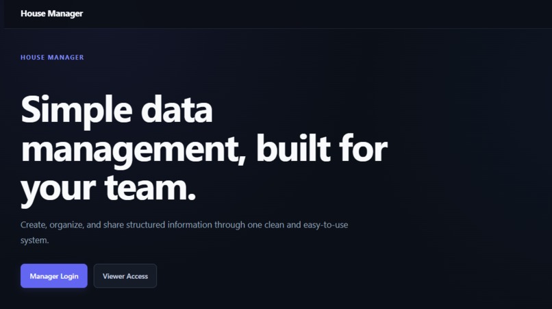 Data Base Website – screenshot 2