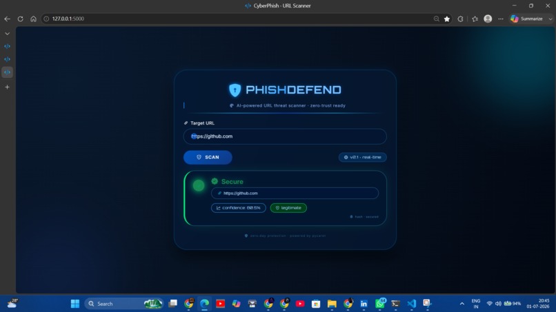PhishDefend – AI URL Threat Scanner – screenshot 5