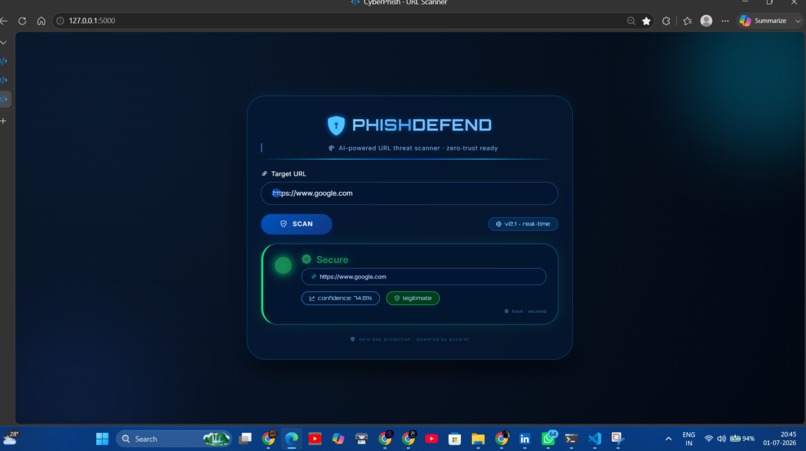 PhishDefend – AI URL Threat Scanner – screenshot 7