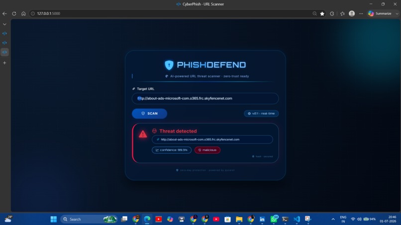 PhishDefend – AI URL Threat Scanner – screenshot 10