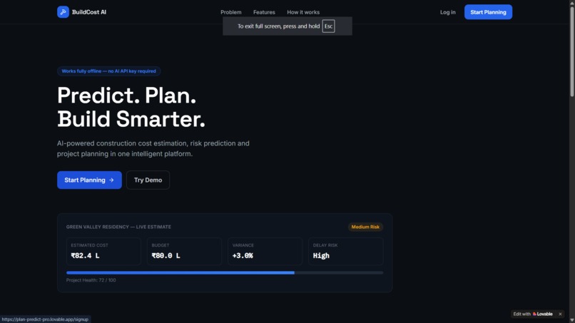  BUILD COST AI – screenshot 1