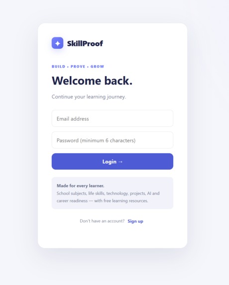 skillproof – screenshot 1