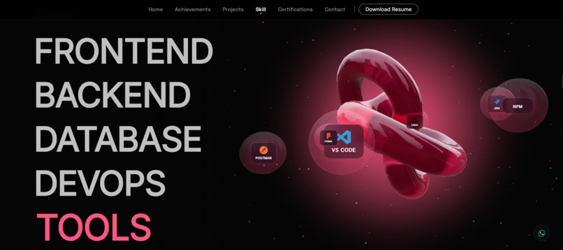 CosmicFolio – Interactive 3D Space Portfolio – screenshot 2