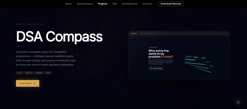 CosmicFolio – Interactive 3D Space Portfolio – screenshot 3