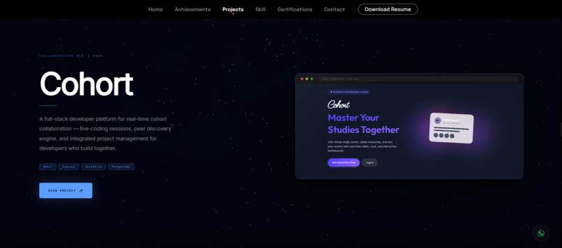 CosmicFolio – Interactive 3D Space Portfolio – screenshot 4