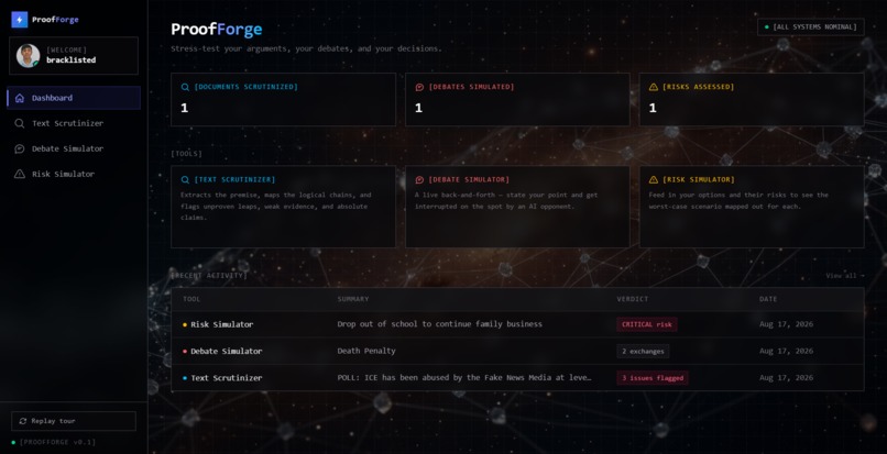 Proof Forge – screenshot 1