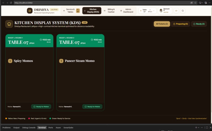 restaurant OS – screenshot 2