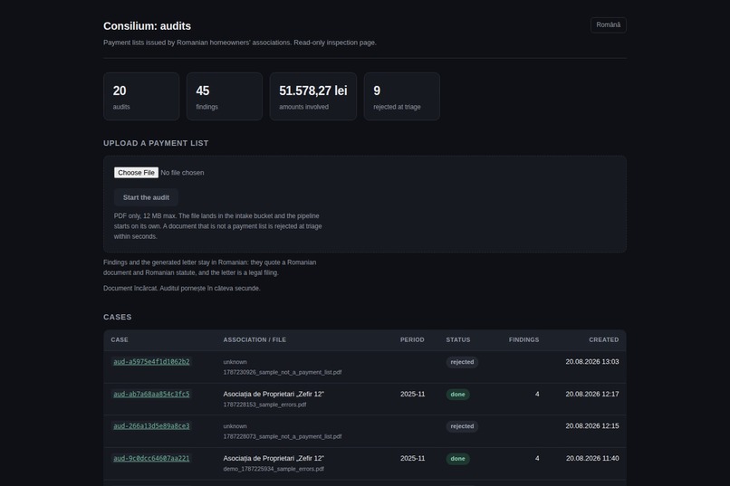 Consilium – screenshot 1