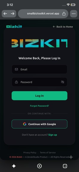 Bizkit: small business owners – screenshot 2