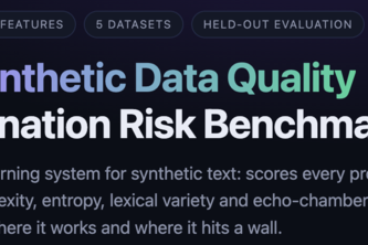 PHI — Synthetic Data Quality & Hallucination Risk Benchmark