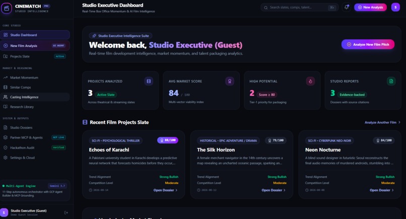 CineMatch / Script Scout Agent – screenshot 2