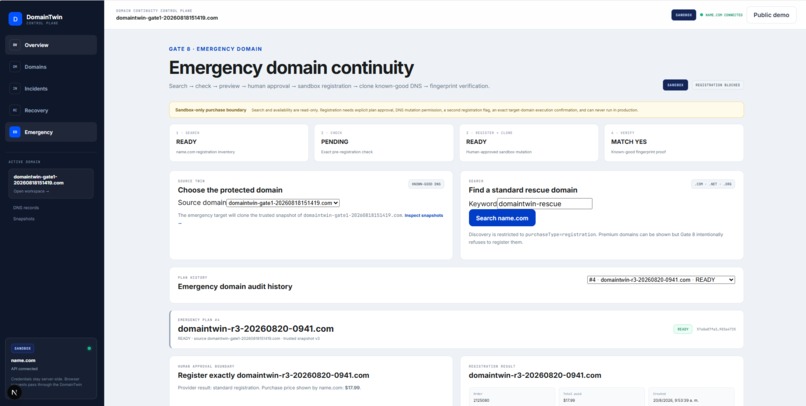 DomainTwin AI: Verified DNS Recovery – screenshot 3