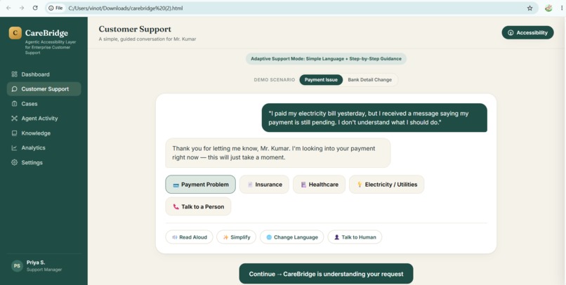CareBridge – screenshot 2