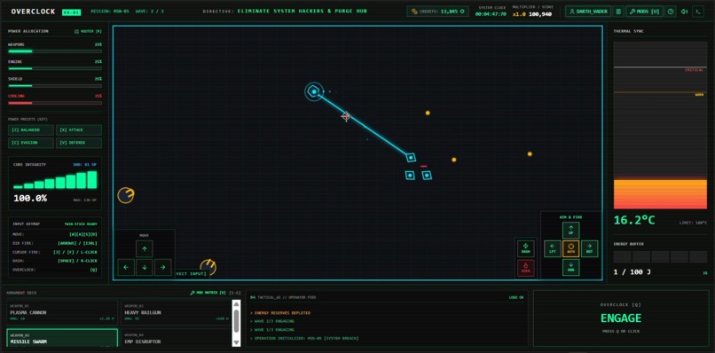 OVERCLOCK — You Were Never Supposed to Activate It. Web Game – screenshot 4