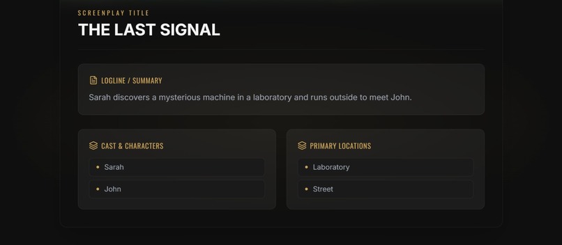Agentic Cinema – screenshot 3