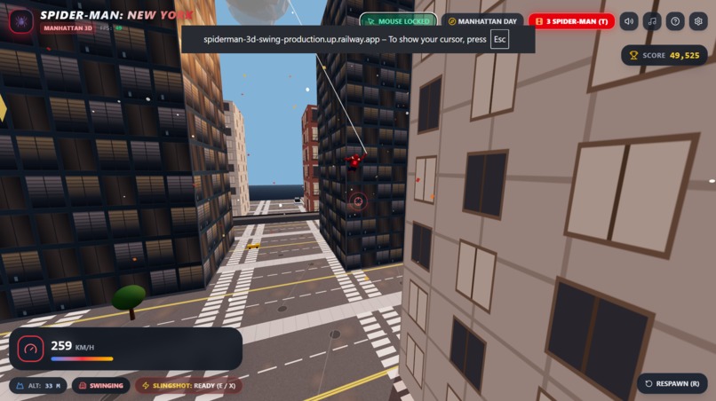 Spiderman 3D Swing – screenshot 2