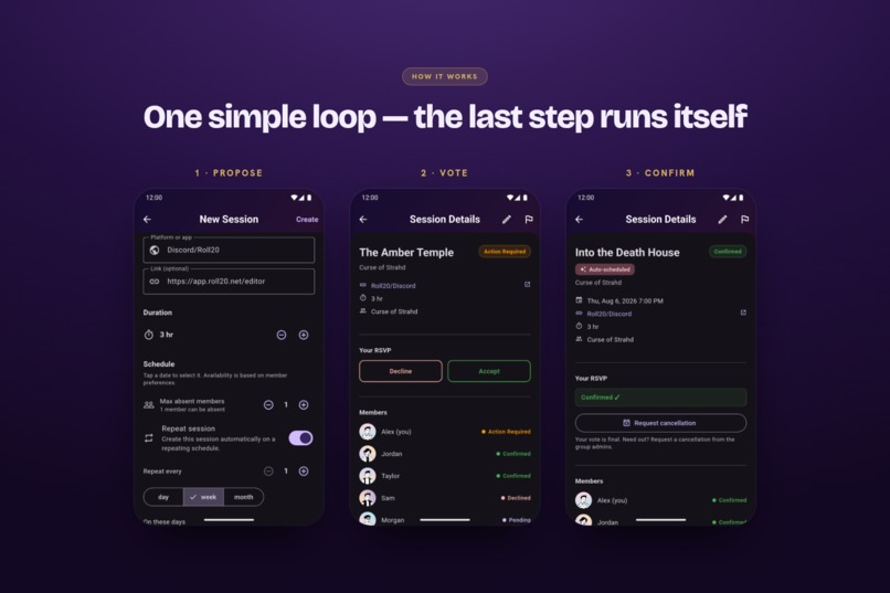 Next Session: Coordinate campaigns, not calendars – screenshot 2