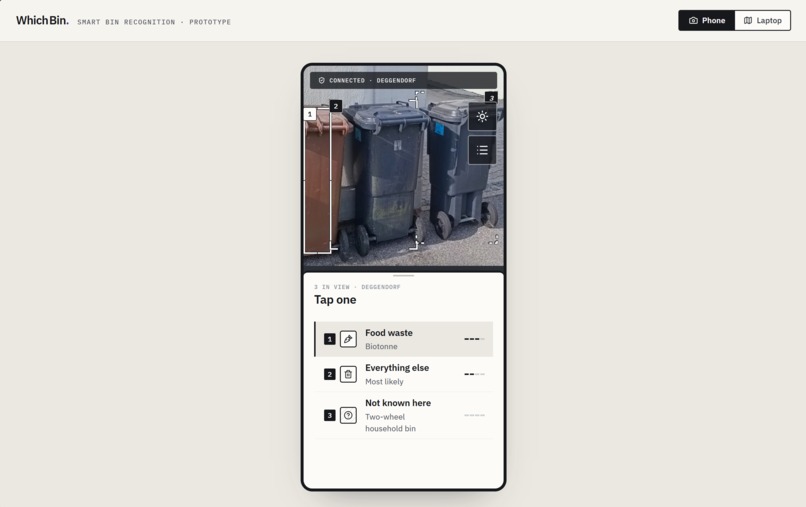Smart Bin Recognition – screenshot 1