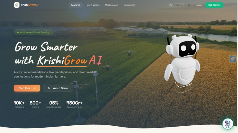 KrishiGrow AI – screenshot 1