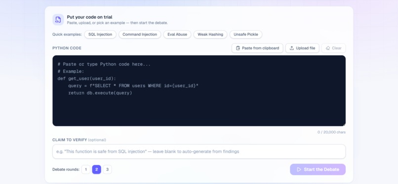 AI Debate Verifier – screenshot 2