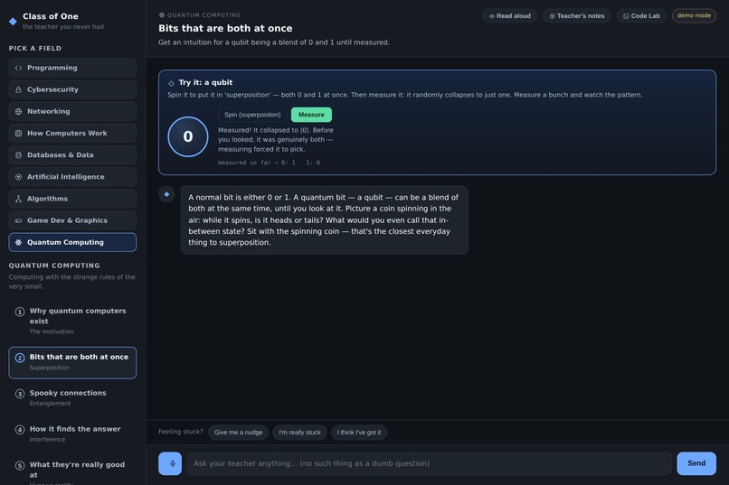 Class of one – screenshot 3