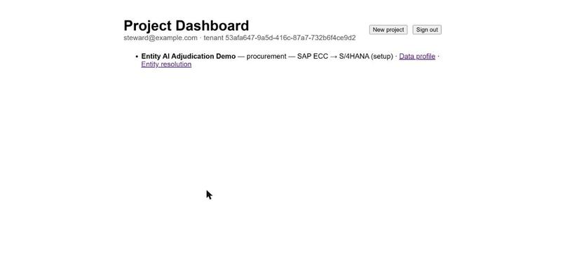 TransformIQ — AI-Assisted ERP Migration (Gemini + Genkit) – screenshot 1
