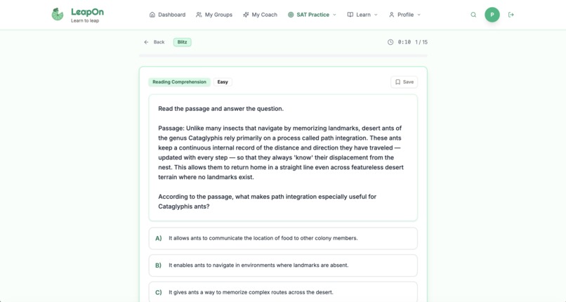 LeapOn SAT – screenshot 5