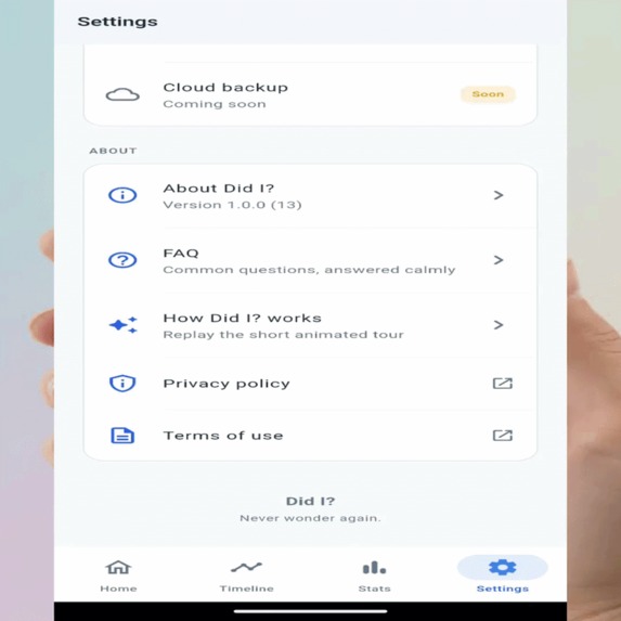 DID I? – screenshot 1