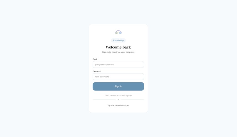 FocusBridge — A Calmer Way to Get Things Done – screenshot 3