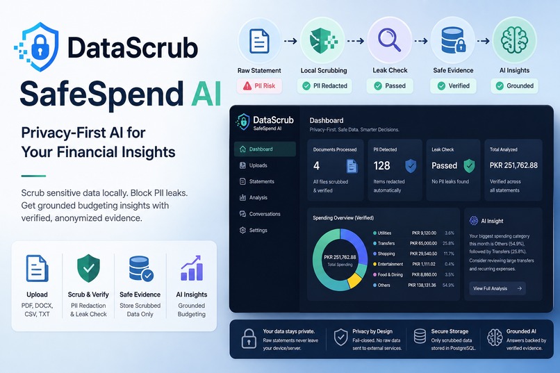 DataScrub: SafeSpend AI – screenshot 1