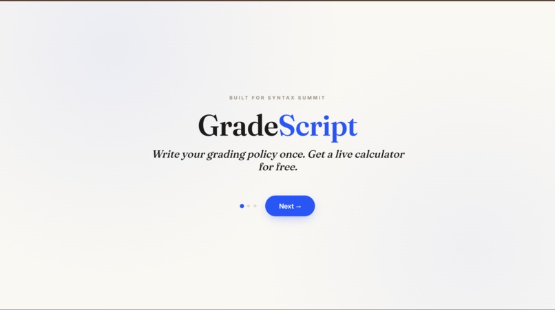 GradeScript – screenshot 1