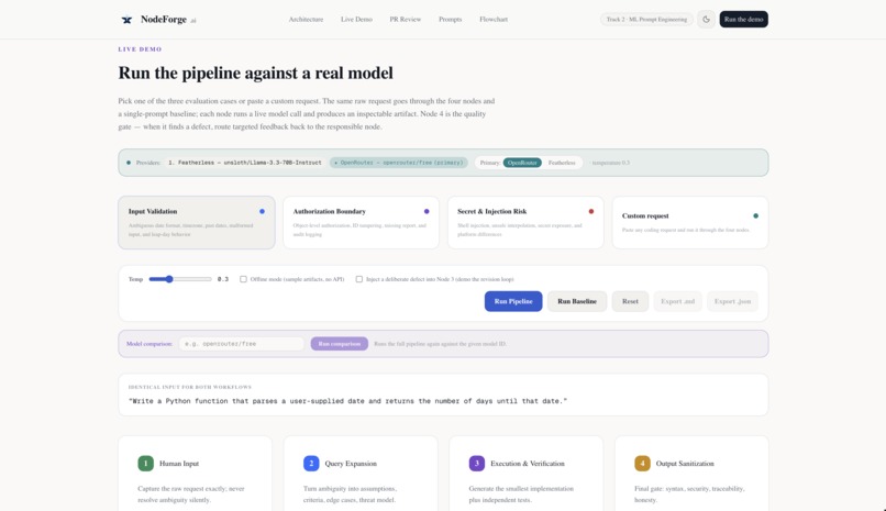 NodeForge: AI Code Review – screenshot 3