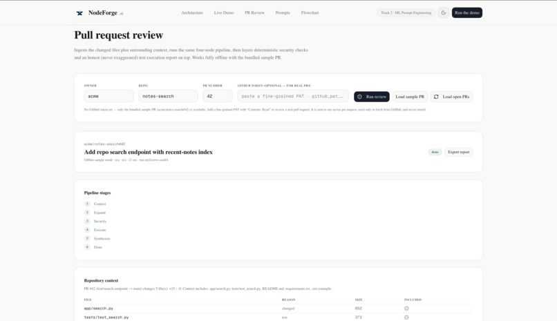 NodeForge: AI Code Review – screenshot 5