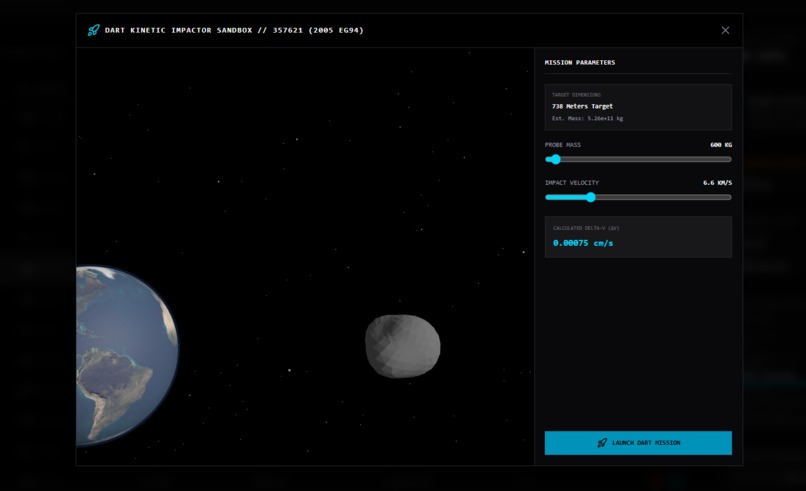 Asteroid 3D Simulator – screenshot 3