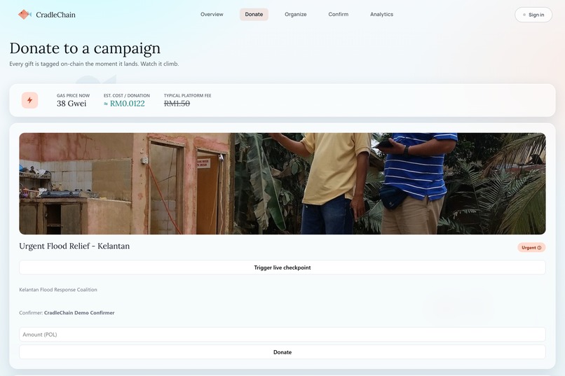 CradleChain – screenshot 2