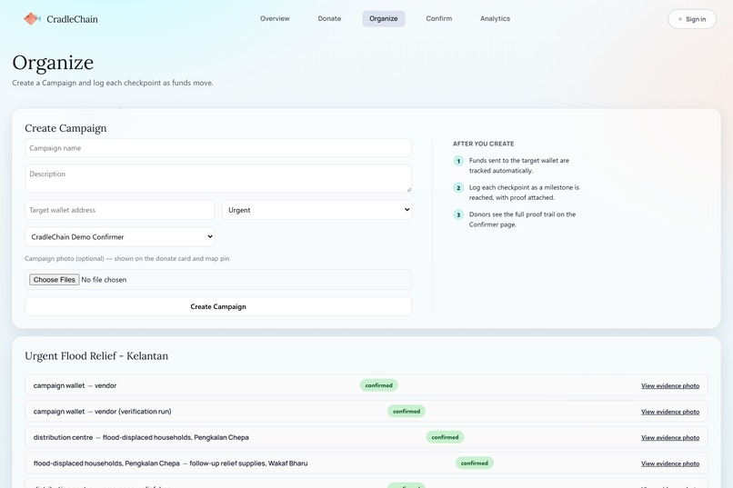CradleChain – screenshot 4