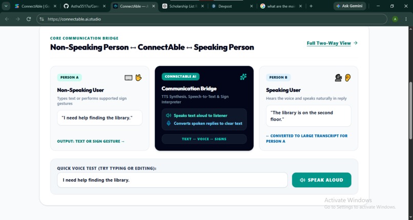 ConnectAble  – screenshot 2