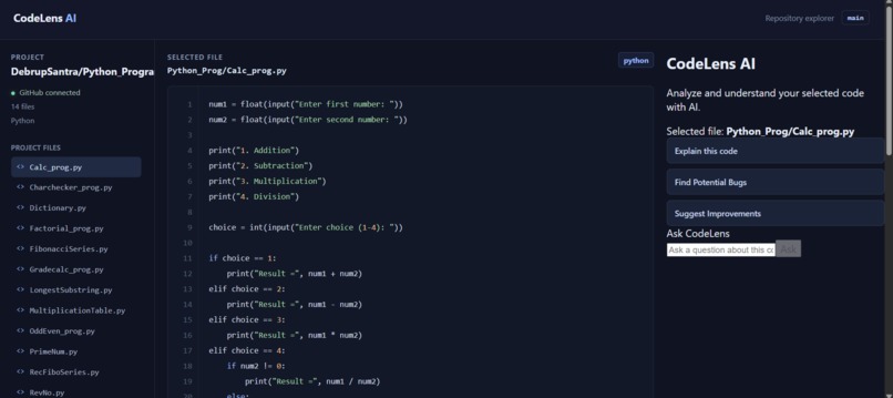 CodeLens-AI – screenshot 2